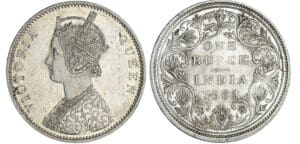 Inde-Britannique - Victoria - Ruppee 1862 (Madras)
