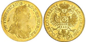 Hongrie - Maria Theresia - Dukat 1765 (Karsburg)