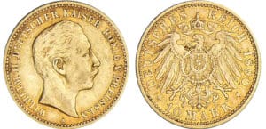 Allemagne - Prusse - Wilhelm II - 10 mark 1890 A Allemagne - Prusse - Wilhelm II - 10 mark 1890 A