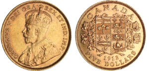 Canada - George V - 5 dollars 1912