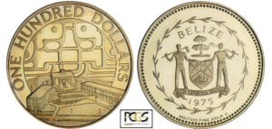 Belize - 100 dollars 1975