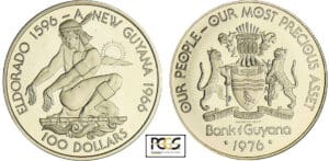 Guyana - 100 dollars 1976