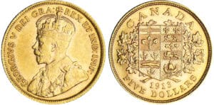 Canada - George V - 5 dollars 1913