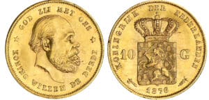 Pays-Bas - Willem - 10 gulden 1876