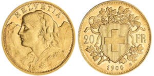 Suisse - 20 francs 1900