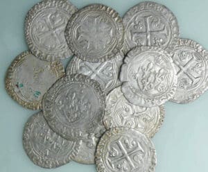 Louis XII (1498-1514) - Grand blanc à la couronne lot de 12 monnaies - Lyon