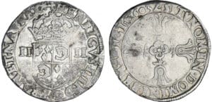 Henri IV (1589-1610) - Quart d'écu du Dauphiné - 1603 Z (Grenoble)