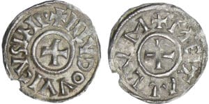 Louis 1er le Pieux (814-840) - Denier (Melle) Louis 1er le Pieux (814-840) - Denier (Melle)