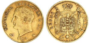 Italie - Règne d'Italie - 20 lire 2ème type 1812 / 09 M (Milan)