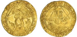 Grande-Bretagne - Henry VIII - Angelot d'or 3ème type (1544-1547)