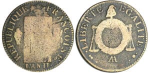 Sol à la balance non daté (1794) - An II AA (Metz)