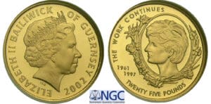 Guernesey - Princesse Diane - 25 pounds 2002