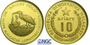 Madagascar - 10 ariary 1988
