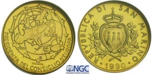 Saint-Marin - 2 scudi 1990