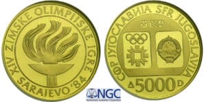 Yougoslavie - 5000 dinara 1984