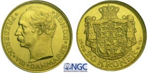 Danemark - Frederik VIII (1906-1912) - 20 kroner 1908 VBP