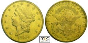 Etats-Unis - 20 dollars Liberty head 1882 CC (Carlson City)