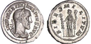 Maximin 1er - Denier (236-238, Rome) - La Fidélité Maximin 1er - Denier (236-238, Rome) - La Fidélité