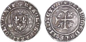Charles VII (1422-1461) - Blanc à la couronne - Châlons