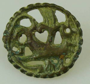 Mérovingien - Fibule en bronze - 7ème-9ème siècle Mérovingien - Fibule en bronze - 7ème-9ème siècle