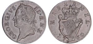 Irlande - George II - Fathing 1760