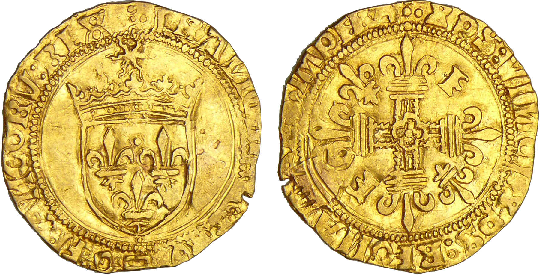 François 1er (1515-1547) - Ecu d'or au soleil - 5ème type - Marseille François 1er (1515-1547) - Ecu d'or au soleil - 5ème type - Marseille