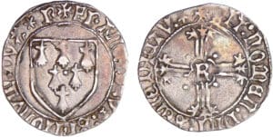 Bretagne - François II - Gros à l'écu (Rennes) Bretagne - François II - Gros à l'écu (Rennes)