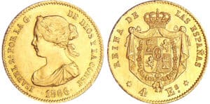 Espagne - Isabel II - 4 reales 1866 (Madrid)