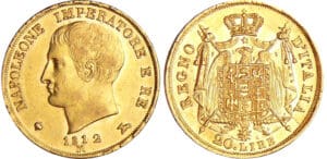 Italie - Règne d'Italie - 20 lire 2ème type - 1812 M (Milan)