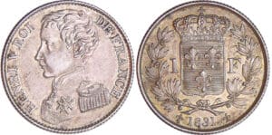 Henri V Comte de Chambord - 1 franc 1831