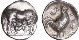 Illyrie - Karaystos - Didrachme (350 av. J.-C.) Illyrie - Karaystos - Didrachme (350 av. J.-C.)