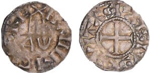 Henri 1er (1031-1060) - Denier 1er type de Paris Henri 1er (1031-1060) - Denier 1er type de Paris
