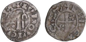 Louis VI (1108-1137) - Denier de Château-Landon - 6ème type Louis VI (1108-1137) - Denier de Château-Landon - 6ème type