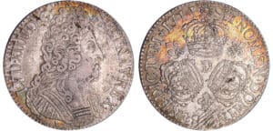 Louis XIV (1643-1715) - Ecu aux 3 couronnes - 1711 D (Lyon)