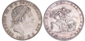 Grande-Bretagne - George III - Crown 1820 tranche LX