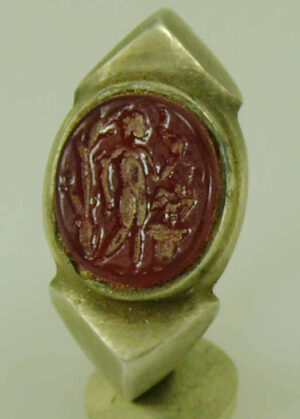 Romain - Intaille en pâte de verre - 4ème-6ème Romain - Intaille en pâte de verre - 4ème-6ème