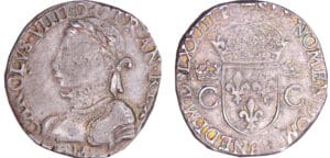 Charles IX (1560-1574) - Teston - 10ème type - 1573 M (Toulouse)