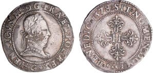 Henri III (1574-1589) - Franc au col plat - 1578 G (Poitiers)