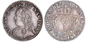 Louis XV (1715-1774) - 1/20 écu aux branches d’olivier - 1728 W (Lille)
