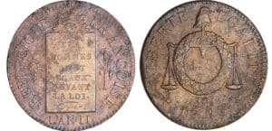 Sol à la balance type FRANCOISE - An II - 1793 BB (Strasbourg) Sol à la balance type FRANCOISE - An II - 1793 BB (Strasbourg)