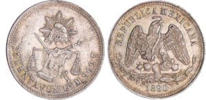 Mexique - Culiacan - 25 centavos 1890 CNM