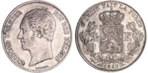 Belgique - Leopold 1er - 2 1/2 francs 1849
