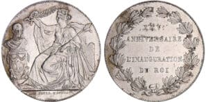 Belgique - Leopold 1er - 25ème anniversaire de l'inauguration du roi - 1856