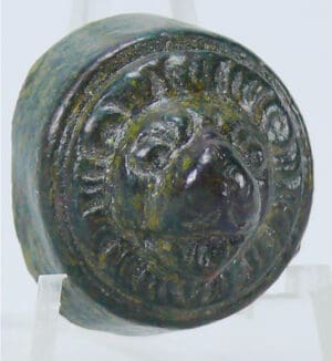 Romain - Applique tête de lion en bronze - 2ème-4ème siècle