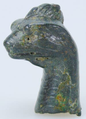 Romain - Tête d'animal fantastique en bronze - 2ème-4ème siècle