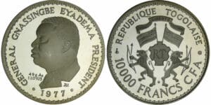 Togo - 10000 francs CFA 1977