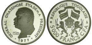 Togo - 5000 francs CFA 1977