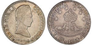Bolivie (Bolivia) - 8 soles 1844 PTS R