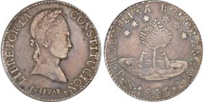 Bolivie (Bolivia) - 8 soles 1843 PTS LR