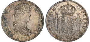 Mexique (Mexico) - Fernando VII - Zacatecas - 8 reales 1821 Zs RG